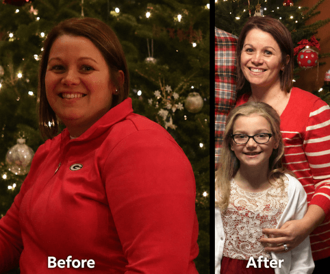 Julie, before and after coaching with Chad Moeller